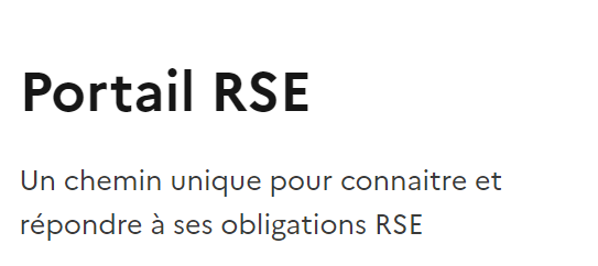 Portail RSE : Un chemin unique pour connaitre et répondre à ses obligations RSE